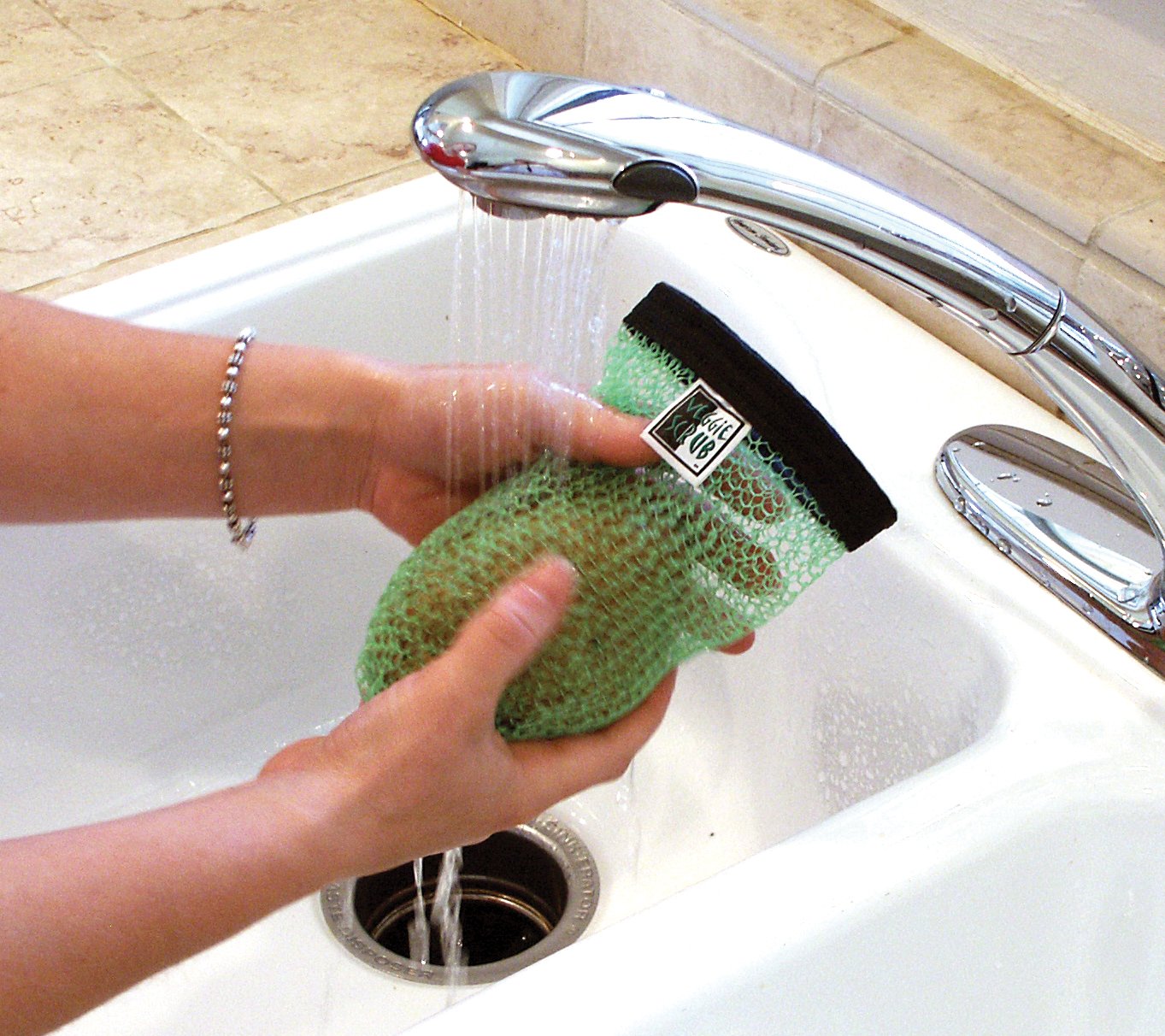 Premium HIC Kitchen Veggie Scrub Brush Set of 2 - Natural Fiber Vegetable & Fruit Cleaner for Organic Produce - Perfect for Washing Apples, Potatoes, and Fresh Herbs