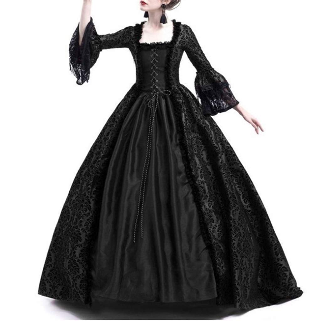 18th Century Women's Rococo Ball Gown - Long Gothic Renaissance Victorian Dress for Masquerade & Cosplay - Elegant Historical Costume for Themed Parties, Halloween & Renaissance Fairs