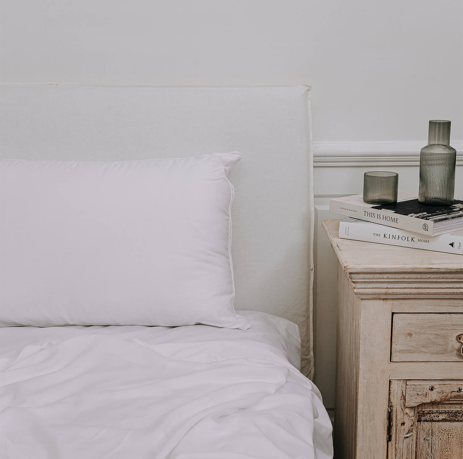 Eco-Friendly Tencel® Pillow by Bambi - Hypoallergenic & Breathable Bed Pillow for Side, Back & Stomach Sleepers - Perfect for Home, Hotel & Travel Use
