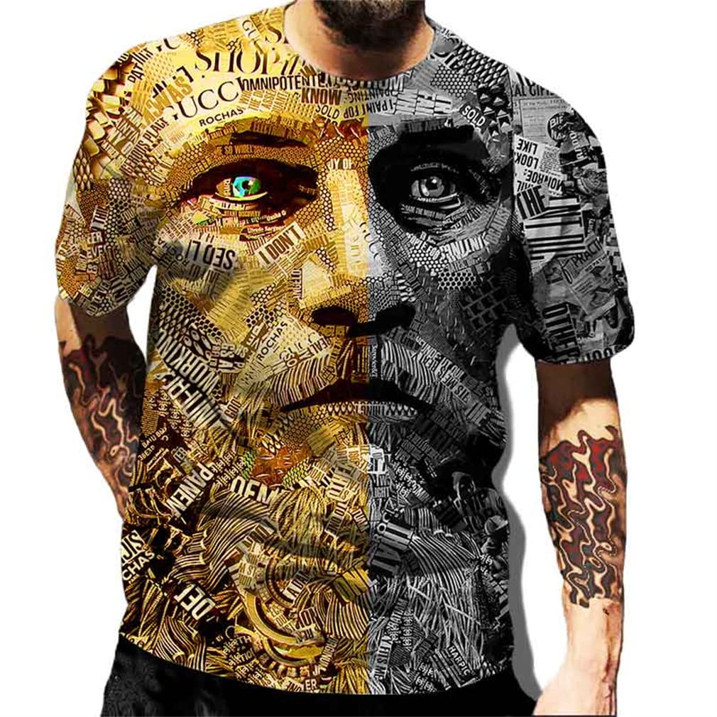 LVATR Men's Graphic Tees - Custom Printed Fashion T-Shirts for Casual Wear, Gym & Workout - Soft Cotton Short Sleeve Muscle Fit Shirts for Fitness & Street Style | Perfect for Gym, Running, Travel & Everyday Outfits