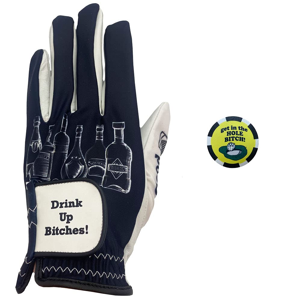 Premium Men's Golf Gloves - Comfortable & Funny Design for Golf Enthusiasts | Perfect for Driving Range, Course Play & Gift Giving