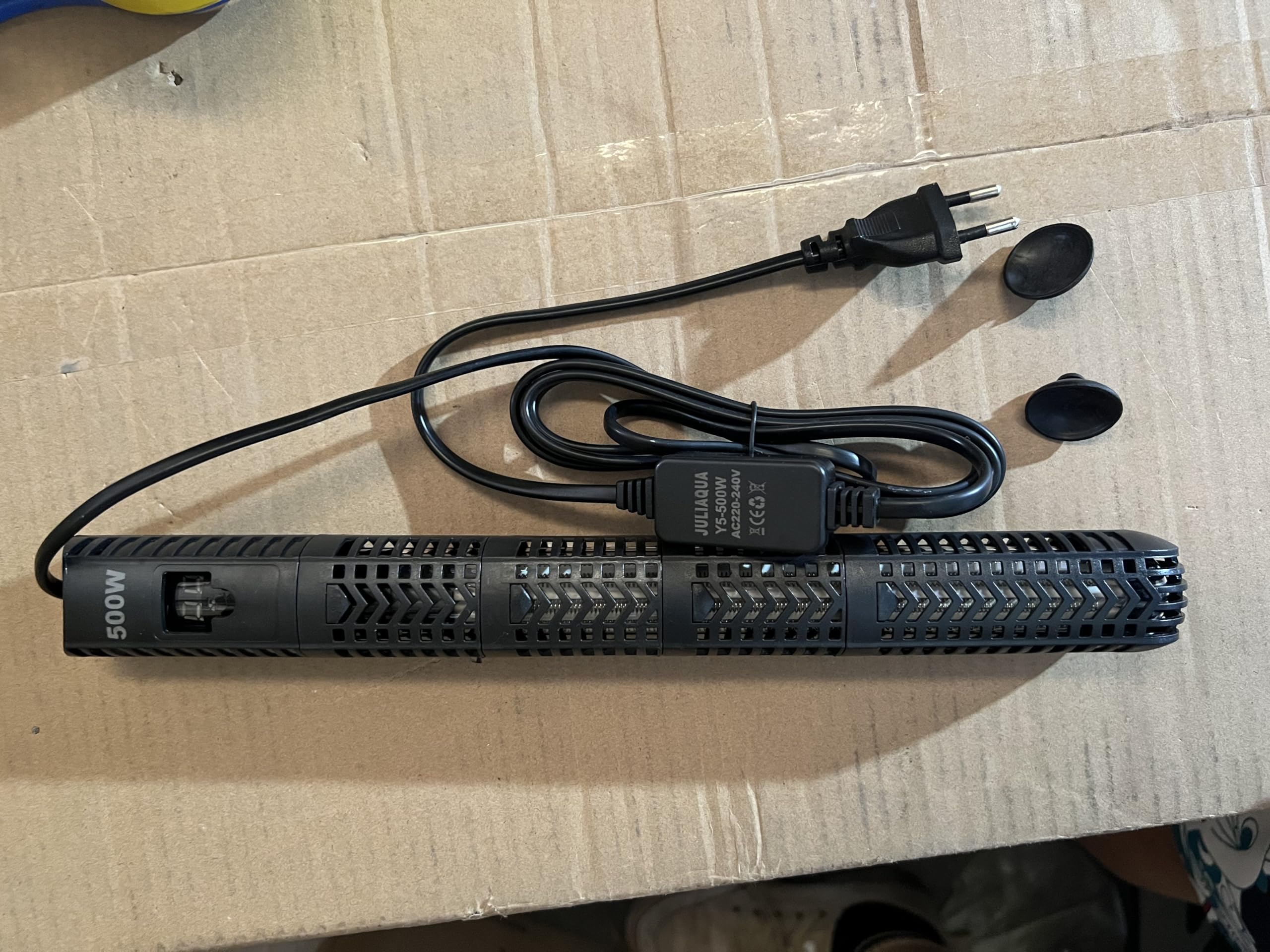 500W Submersible Aquarium Heater with Digital Temperature Display - Adjustable Fish Tank Heater for Freshwater & Saltwater Tanks - Perfect for Tropical Fish, Turtles & Aquatic Plants