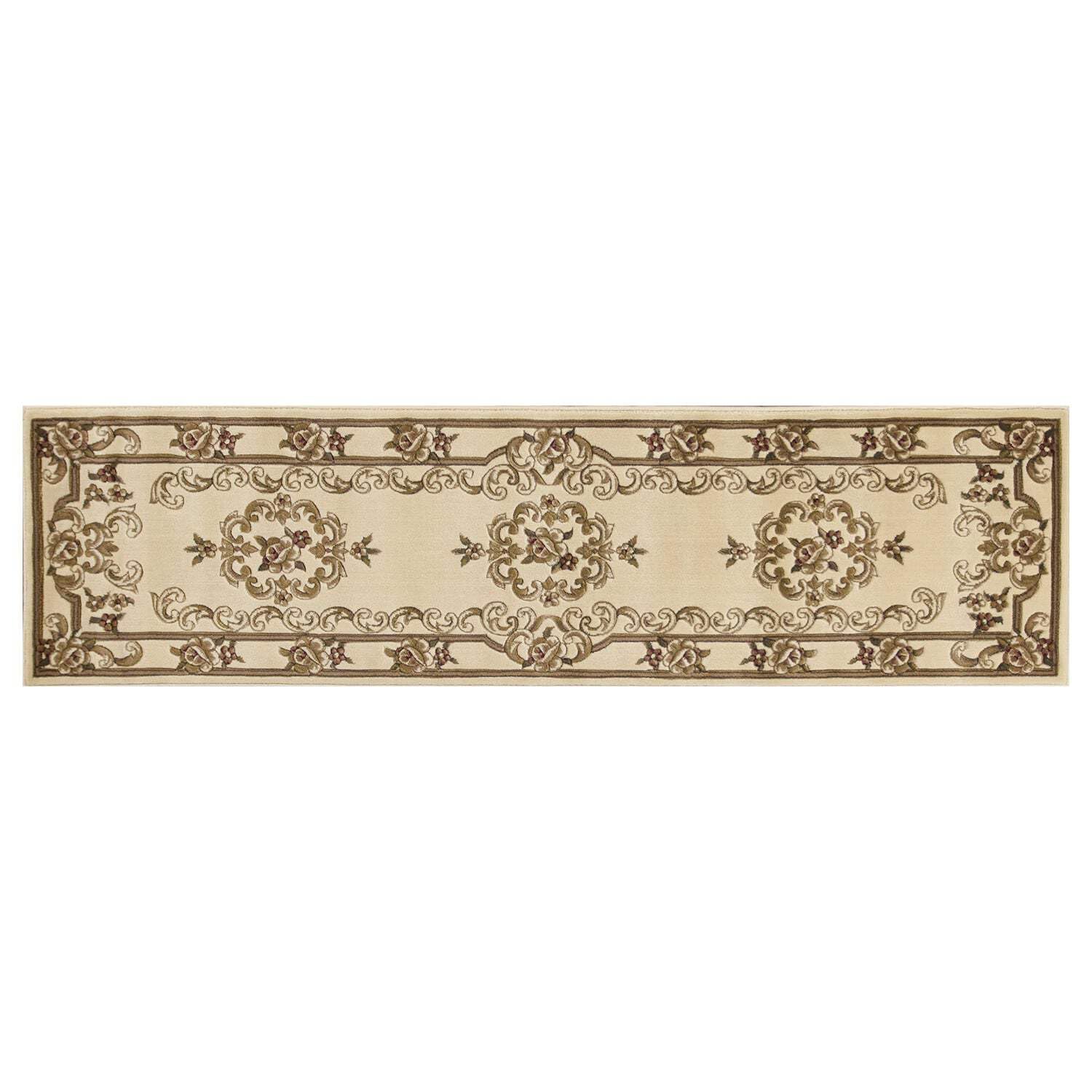 HomeRoots Decor 3.3x4.9 Feet Ivory Polypropylene Area Rug - Soft Living Room Bedroom Carpet for Home Decor