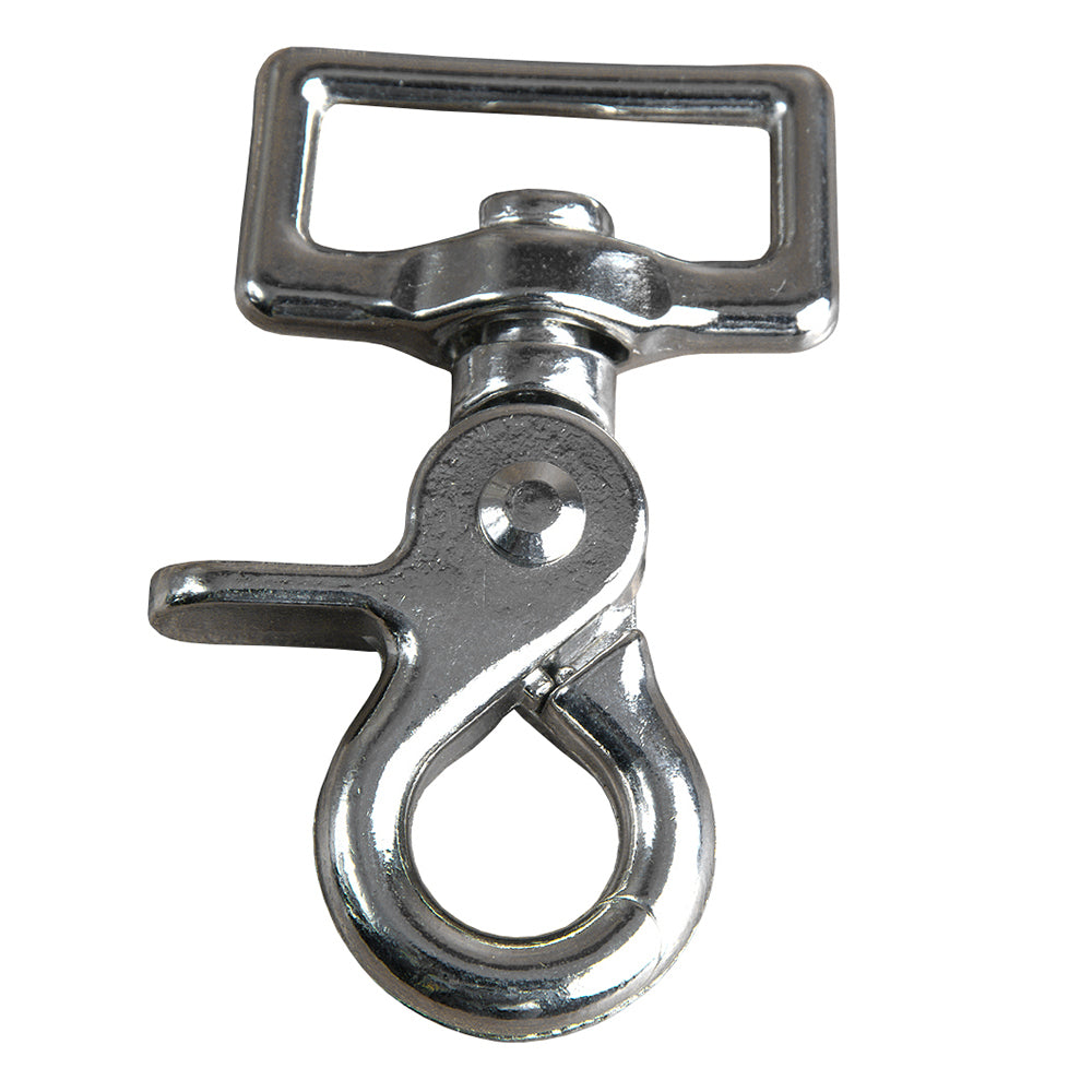 4 Pack 1.5 Inch Nickel Plated Horse Trigger Snap Hooks - Heavy Duty Square Eye Fasteners for Horse Tack, Dog Leashes & Outdoor Gear (Perfect for Equestrian Equipment, Pet Accessories & Camping Supplies)