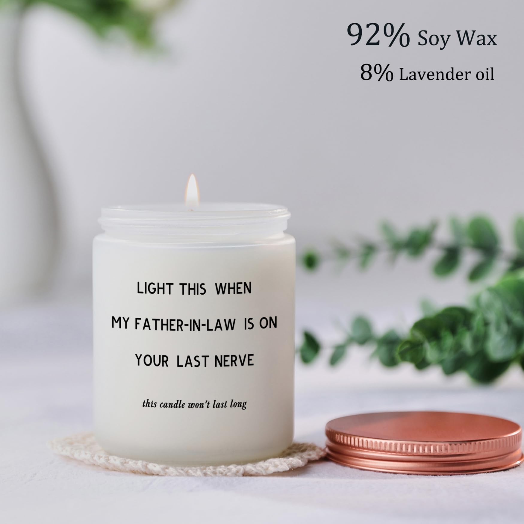 Funny & Thoughtful Mother-in-Law Gifts - Birthday, Christmas & Wedding Presents from Daughter/Son-in-Law - Soy Candle Gift Set for Boyfriend's Mom - Perfect for Holidays, Anniversaries & Special Occasions