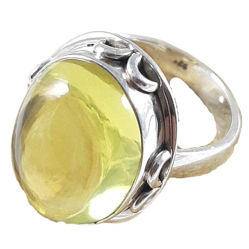 925 Sterling Silver Gemstone Ring for Women - Handmade Jewelry Gift for Christmas & Cyber Monday