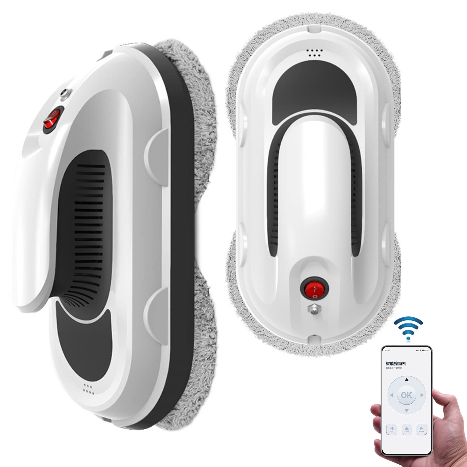 Smart Wet Mopping Robot with Dual Spinning Microfiber Pads - Automatic Floor Cleaner for Hardwood, Tile, Laminate & Glass Floors | Perfect for Homes, Offices & Pet-Friendly Spaces