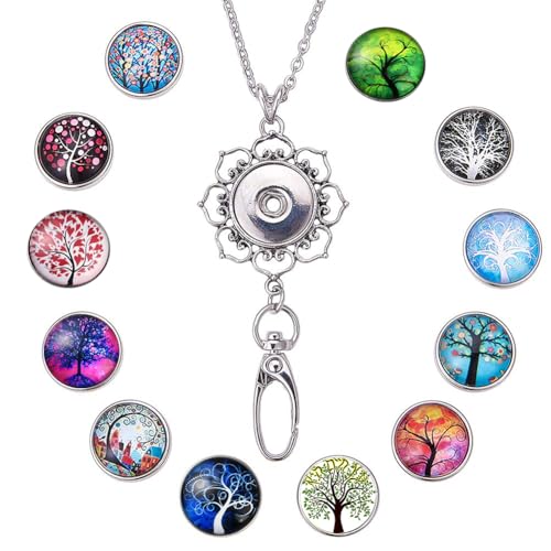 1+12 Classic Tree of Life Button Lanyard