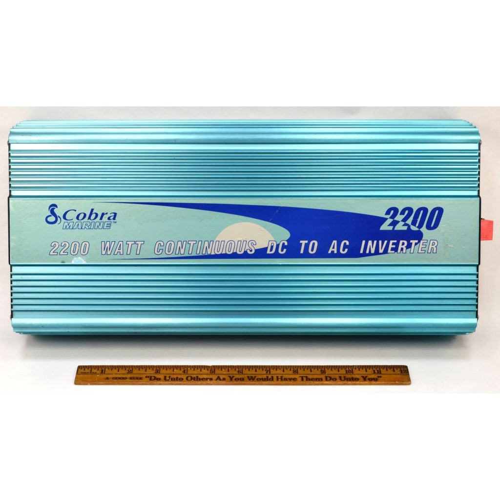 Refurbished COBRA MARINE CPI M2200 2200W Continuous Power Inverter - DC to AC Converter for Boats, RVs & Off-Grid Power - Perfect for Marine Electronics & Emergency Backup