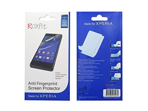 RoxFit Anti-Fingerprint Screen Protector for Sony Xperia Z3 Compact - HD Clear, Scratch Resistant, Bubble-Free Installation - Perfect for Work, Gaming & Outdoor Use