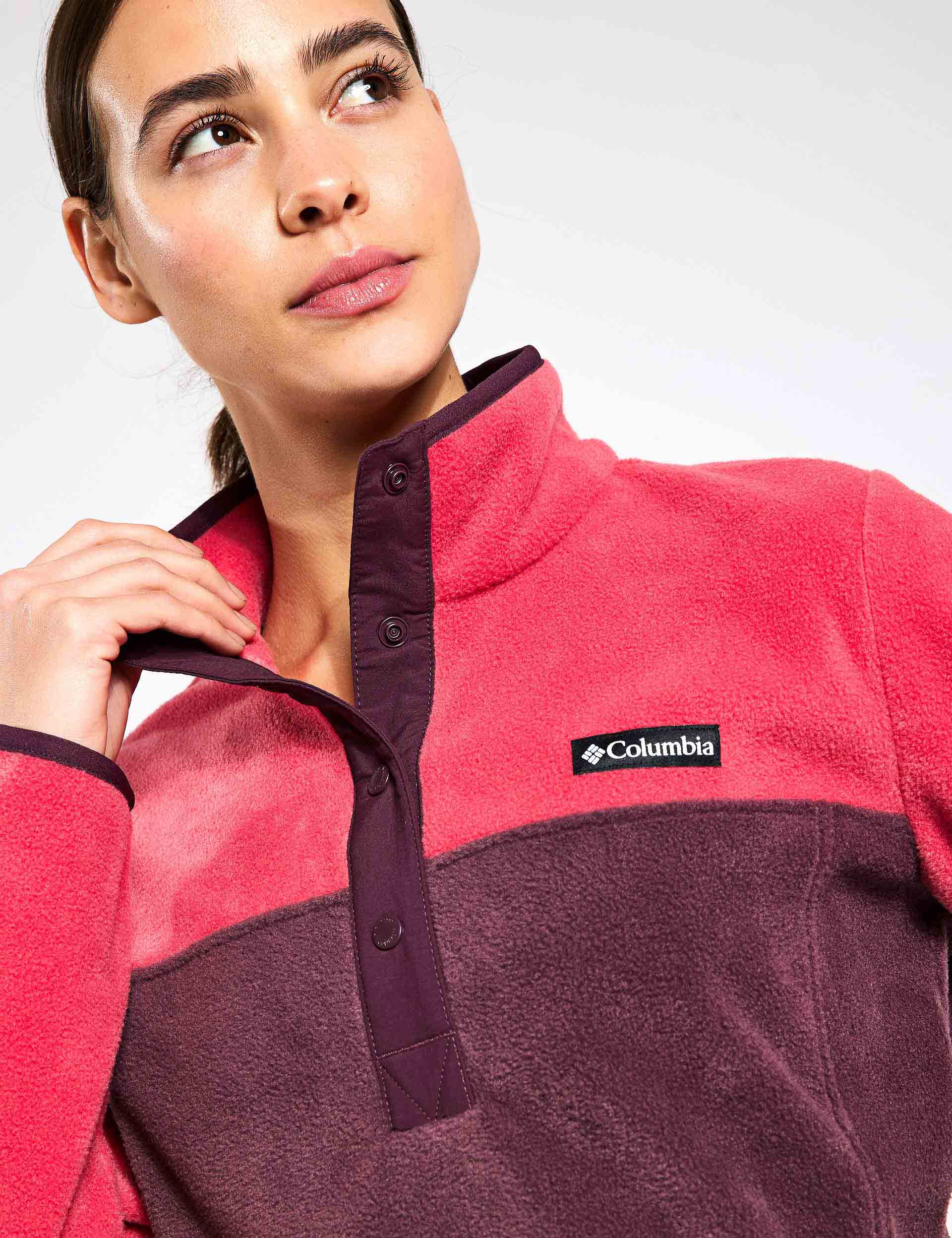 Benton Springs Half Snap Pullover - Daredevil/Moonvista - Stylish Fleece Jacket for Men & Women - Perfect for Outdoor Adventures, Hiking, and Casual Wear