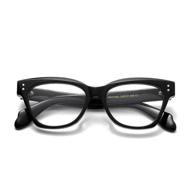 Aror Women's Full Rim Square Cat Eye Thick Acetate Eyeglasses Frame 492761 - Stylish Retro Glasses for Work, Reading & Fashion Accessories