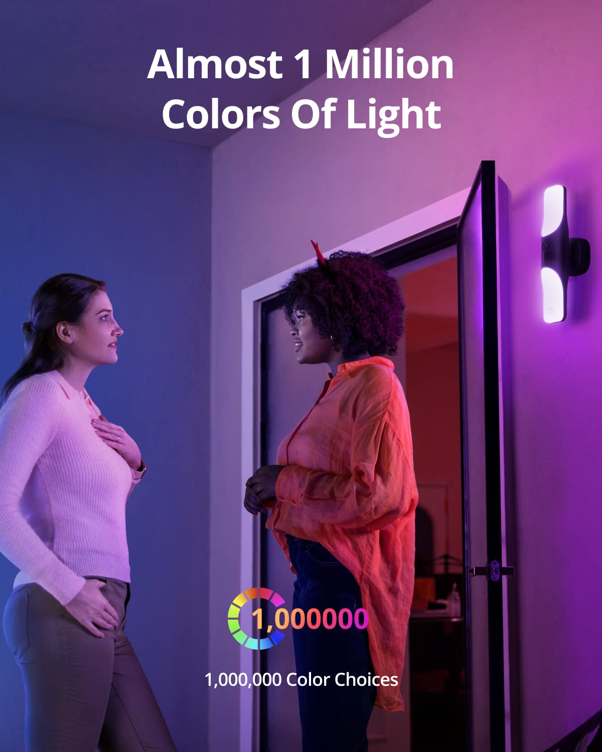 eufy Security S100 Wired Wall Light Cam - 2K Outdoor Security Camera with 1200 Lumen Light, Color Night Vision & AI Smart Detection | Motion-Activated, IP65 Waterproof | Perfect for Home Security, Porch Lighting & Backyard Surveillance