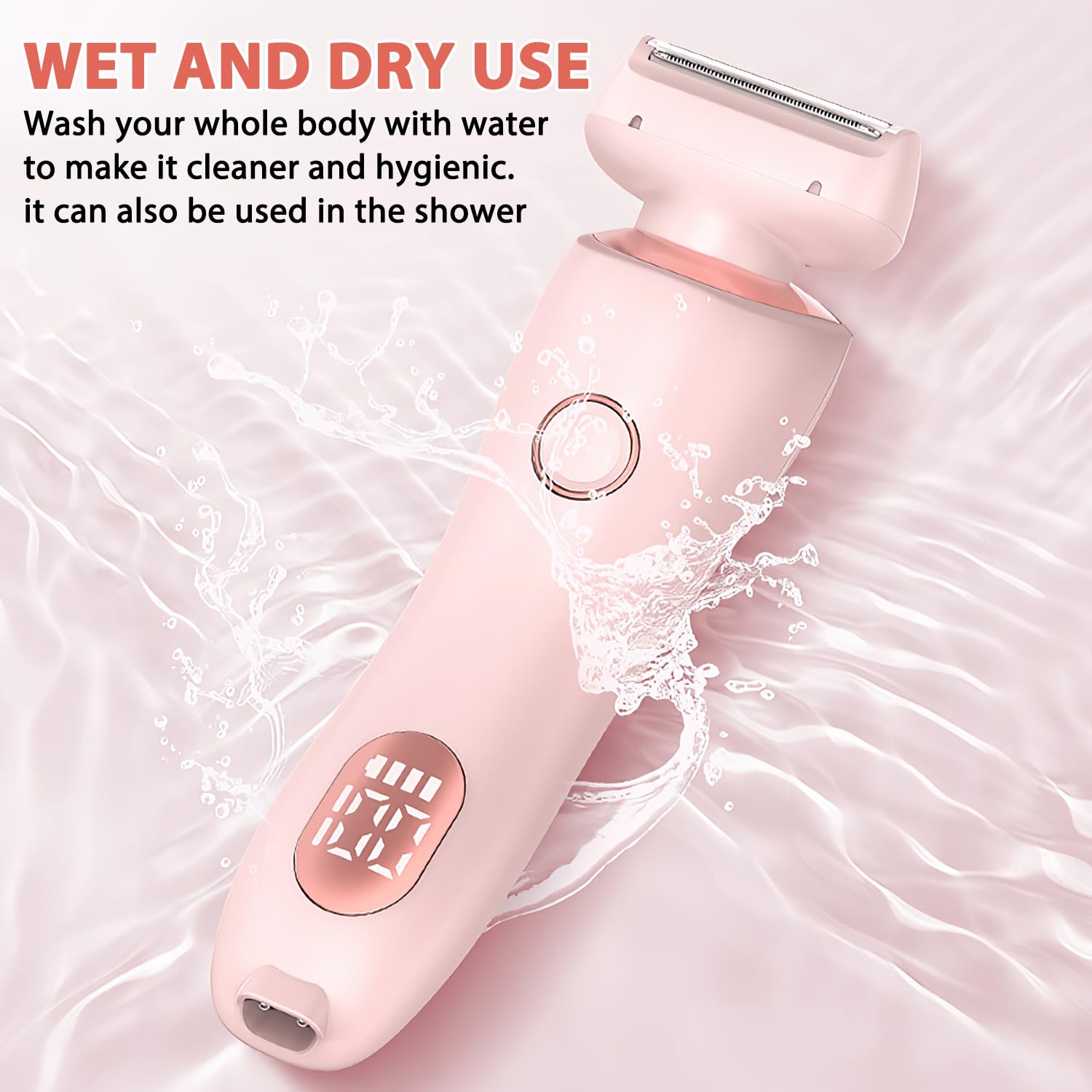 Dusk Razor for Women - 2 in 1 Electric Shaver & Bikini Trimmer, Waterproof Wet/Dry Use, Silk Glide Technology for Smooth Shaving - Perfect for Travel, Gym & Everyday Personal Grooming (Blue)