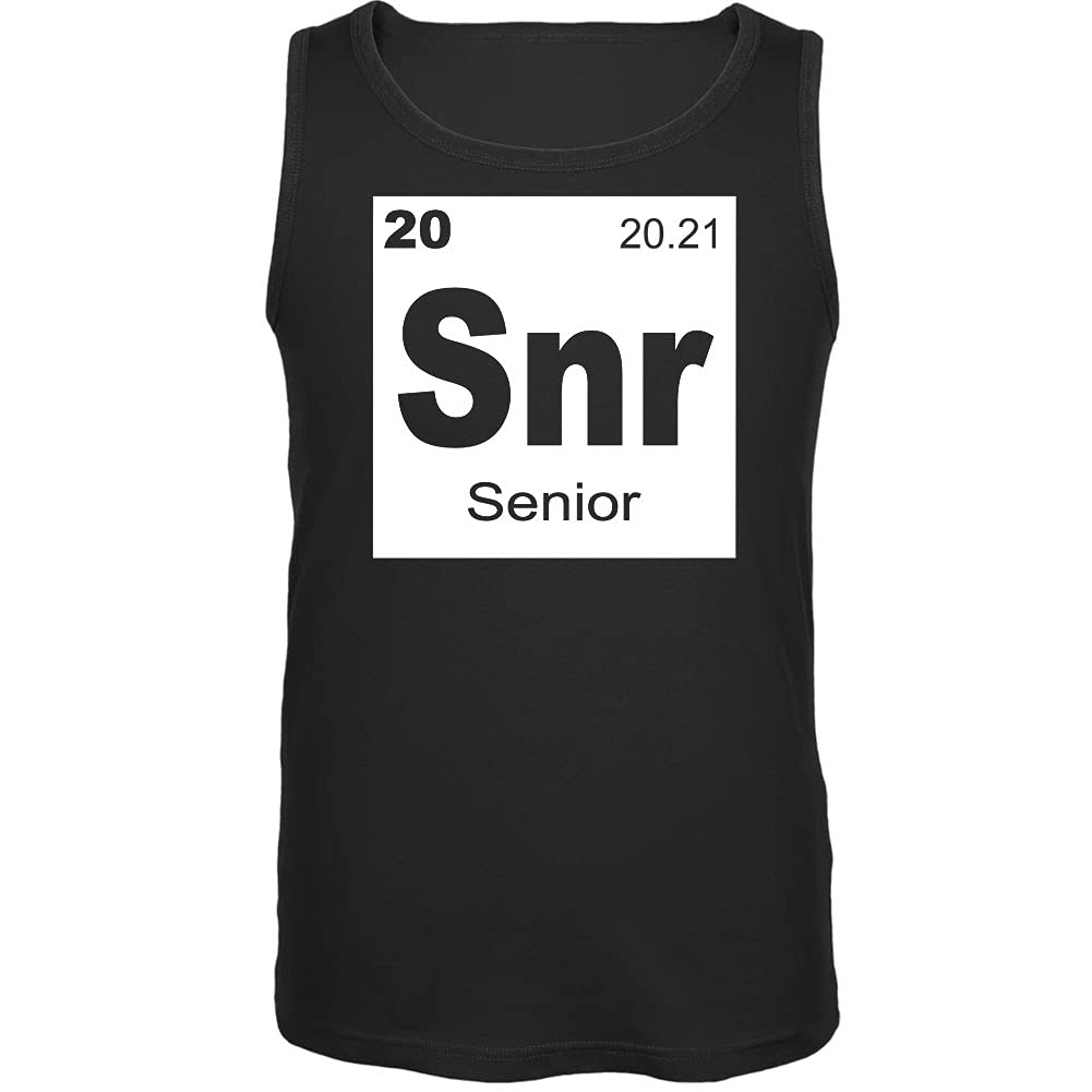 Animalworld Senior Periodic Table 2021 Graduation Men's Tank Top - Perfect for Science Graduation Gifts & Chemistry Nerds