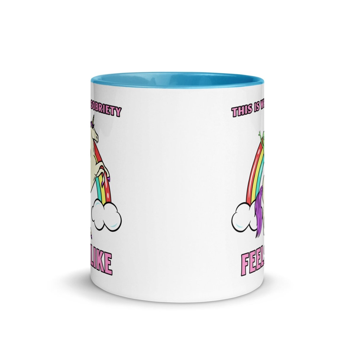 Galactic Sobriety Rainbow Coffee Mug - Color Changing Ceramic Cup for Hot & Cold Drinks - Perfect for Office, Home & Gift Giving