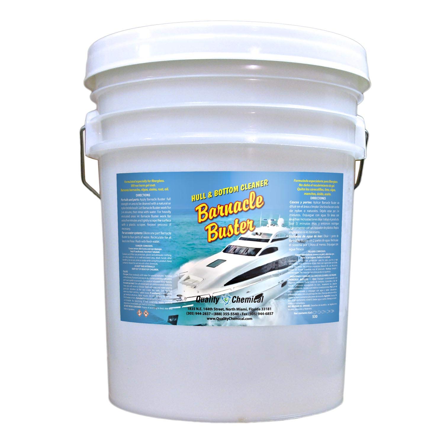 Premium Boat Hull Cleaner - Chemical Barnacle Buster for On/Off Water Cleaning | Star Performance Bottom Cleaner | 640 oz (1 Pack) | Ideal for Marine Maintenance & Boat Bottom Cleaning