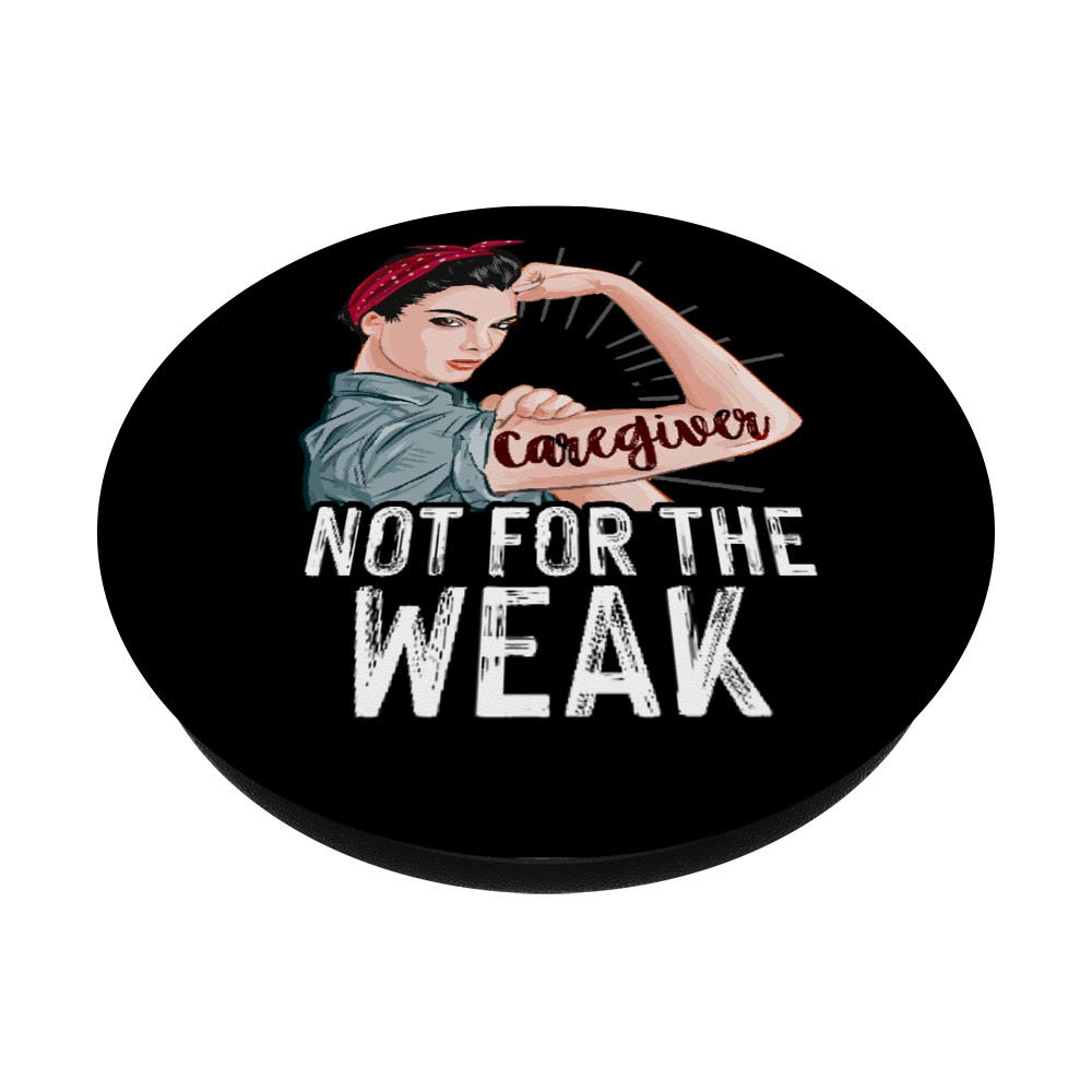 Strong Woman Caregiver Appreciation PopSocket - Phone Grip & Stand for Daily Use