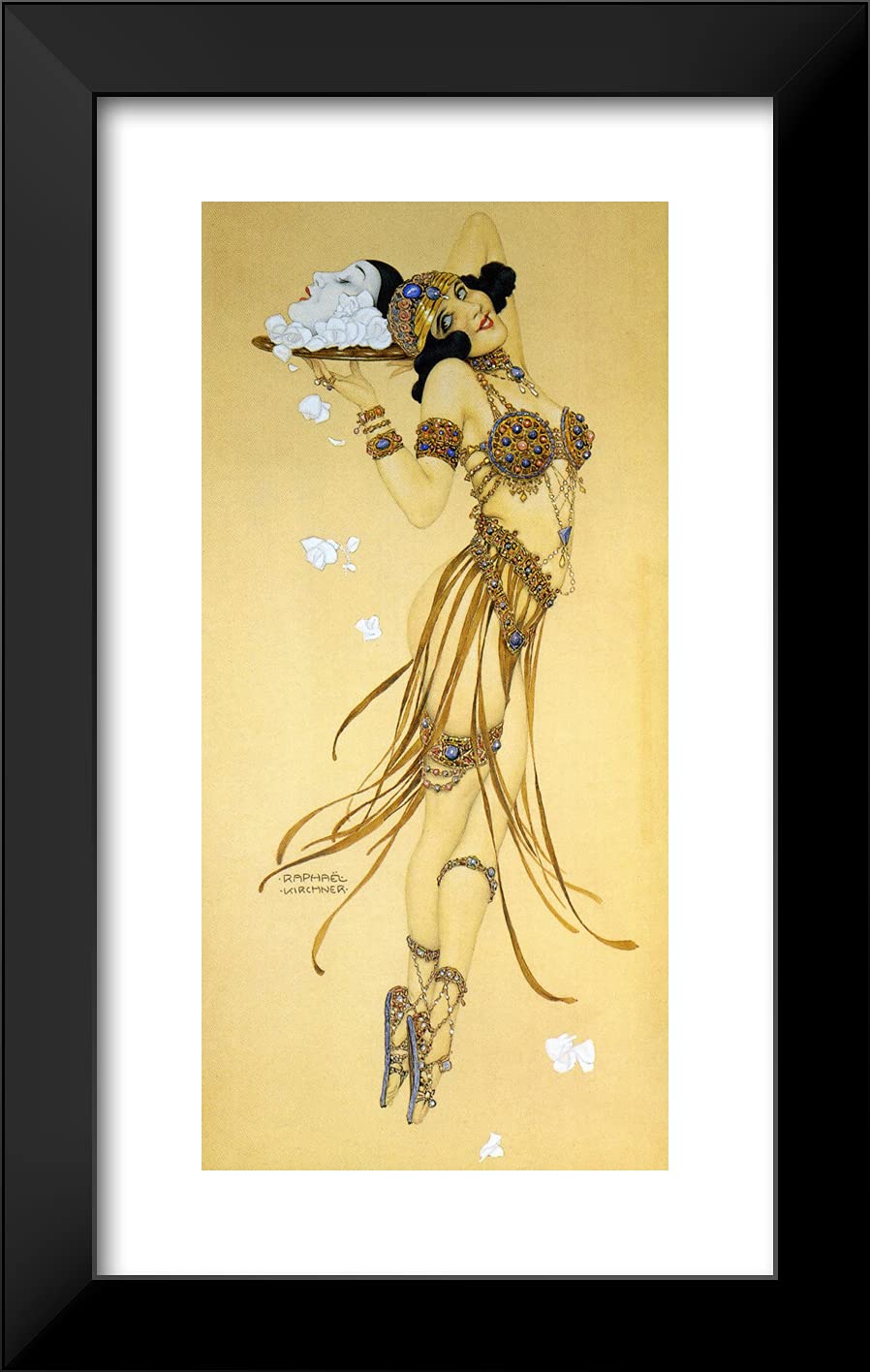 16x24 Black Modern Framed Art Print - Kirchner Raphael 'Expiation' Wall Decor | Perfect for Living Room, Bedroom & Office