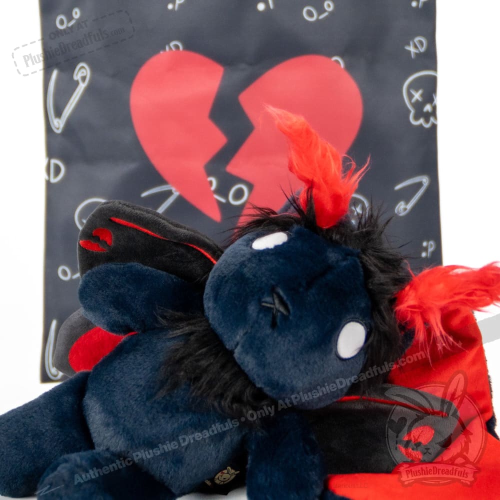 Plushie Dreadfuls Emo Moth Rabbit Stuffed Animal - Soft Cute Plush Toy for Kids, Teens & Collectors | Perfect for Gifts, Bedroom Decor & Emotional Support