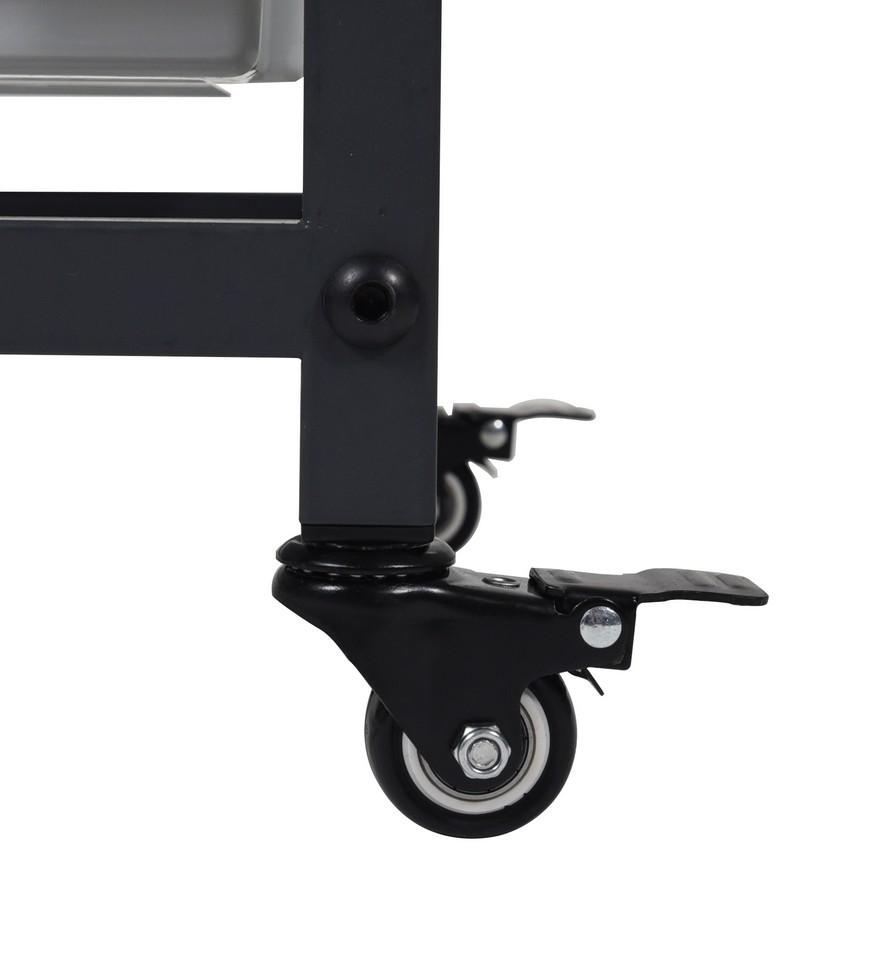 Luxor MBS DR 8S4L Mobile Bin System - Double Row Storage Solution for Warehouse Organization & Industrial Shelving