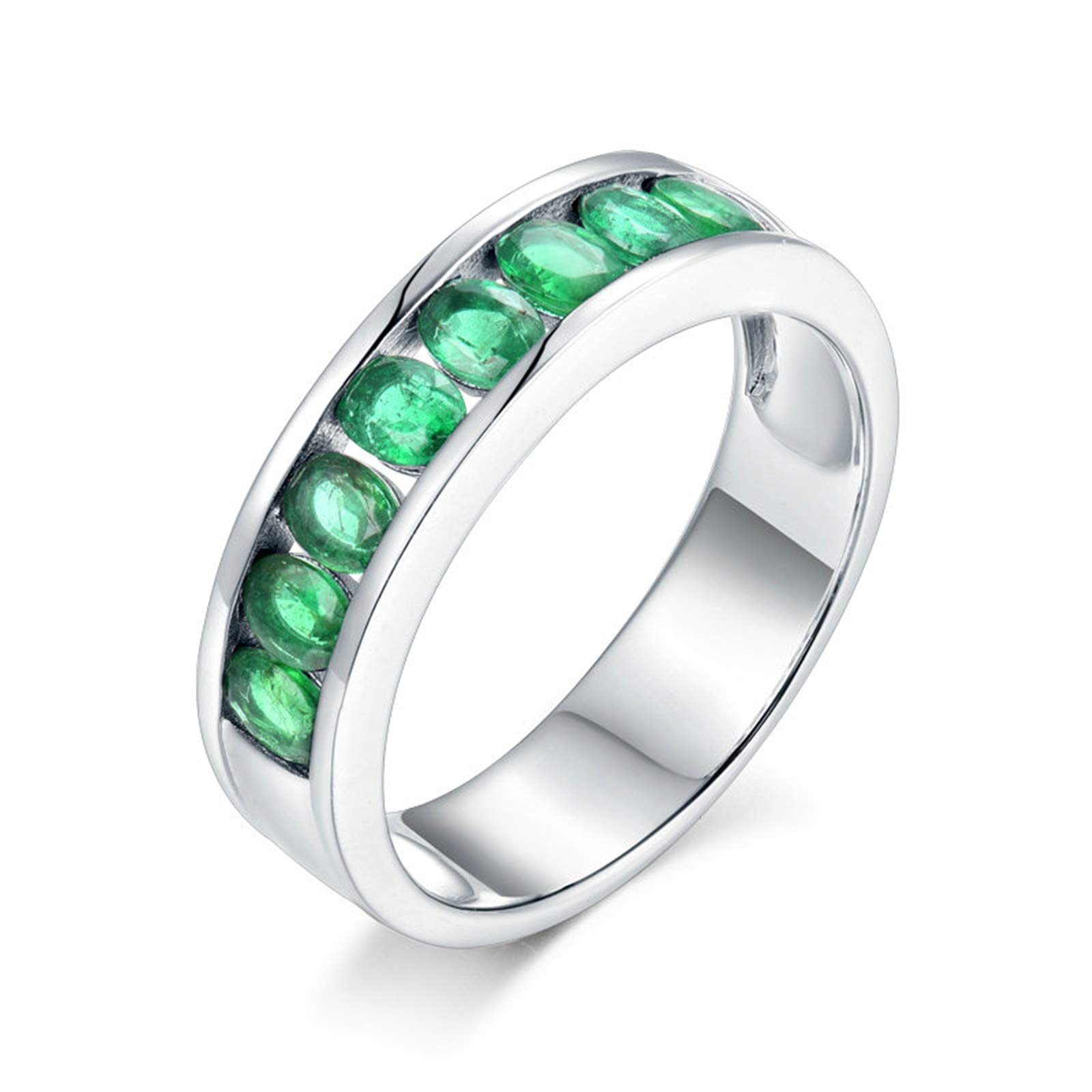 18K Gold Emerald Ring for Women - 1.08ct Anniversary & Birthday Gift, Valentine's Day Jewelry | Perfect for Weddings, Engagements & Special Occasions