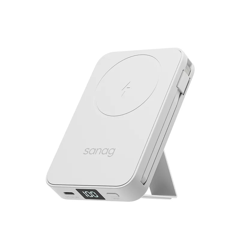 Sanag K68 Magnetic Wireless Fast Charging 10000mAh Portable Power Bank for iPhone 12/13/14/15, Samsung Galaxy - Perfect for Travel, Camping & Emergency Charging
