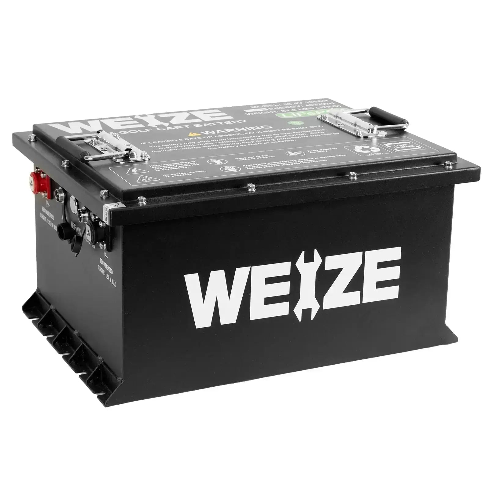36V 105Ah LiFePO4 Golf Cart Battery with Bluetooth - 4032Wh Lithium Battery Kit for Electric Golf Carts & Mobility Scooters | Long-Lasting Power Solution