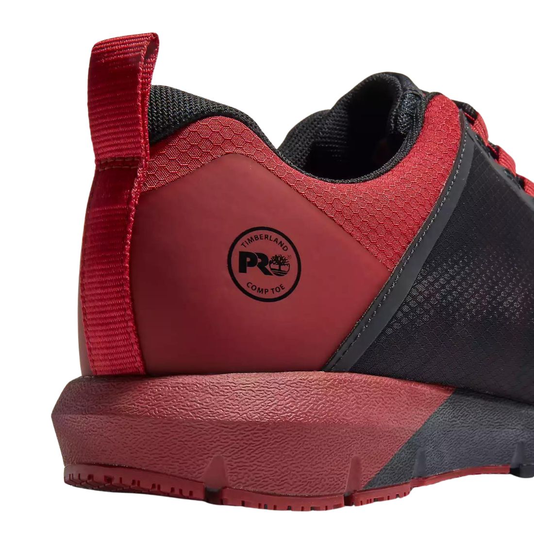 Timberland PRO Radius Men's Athletic Composite Toe Work Shoes - Safety Toe, Slip Resistant, Comfortable for Construction & Warehouse Work (Red, Model TB0A29C6001) | Ideal for Industrial Jobs, Outdoor Labor & Heavy Duty Work Environments