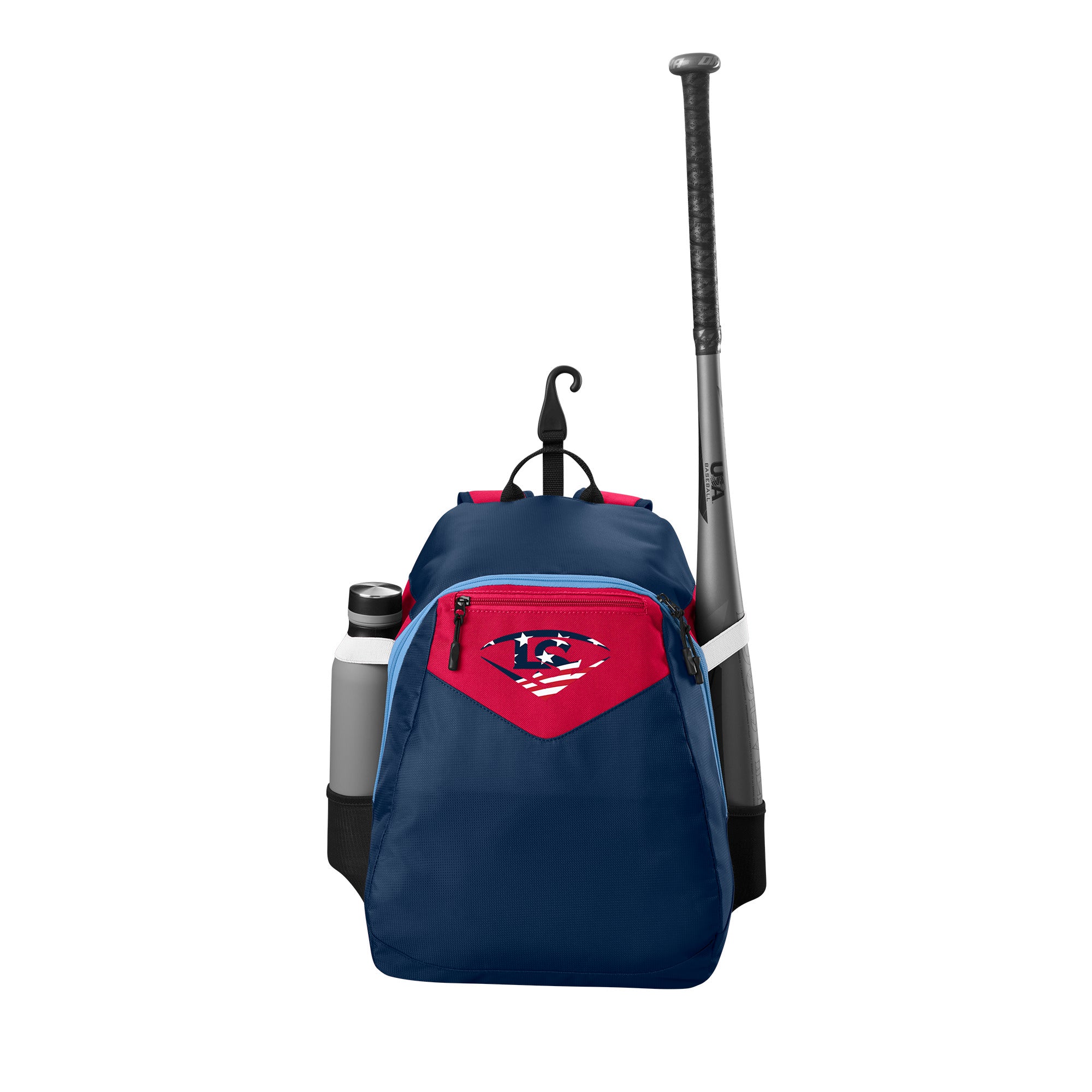 Louisville Slugger Genuine V2 Youth Baseball Backpack - Lightweight Durable Stick Pack for Kids & Teens - Perfect for School, Sports Practice & Travel