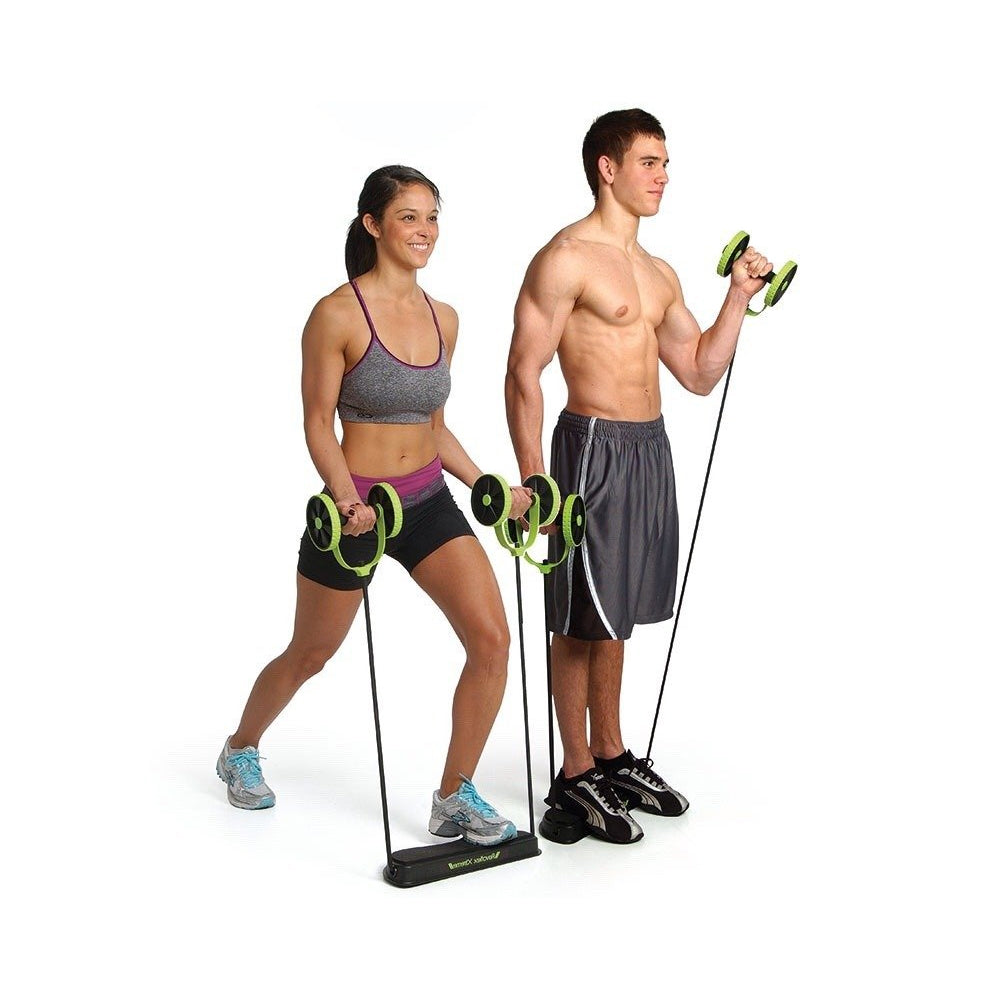 Roll n Flex Abdominal & Full Body Workout Trainer - Portable Home Gym Equipment for Core Strength Training | Perfect for Home, Office & Travel Fitness Routines