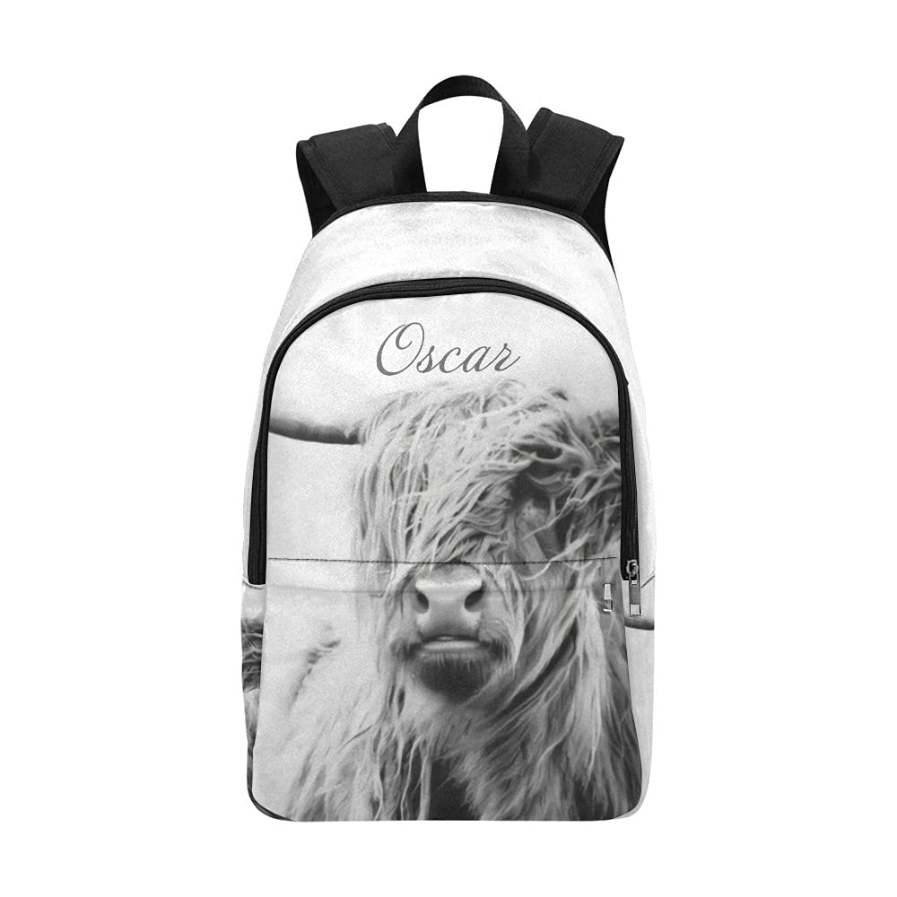 Waterproof Cow Print Backpack for Women & Men - Lightweight Durable Travel Hiking Sports Daypack - Perfect for School, Gym, Work & Outdoor Adventures