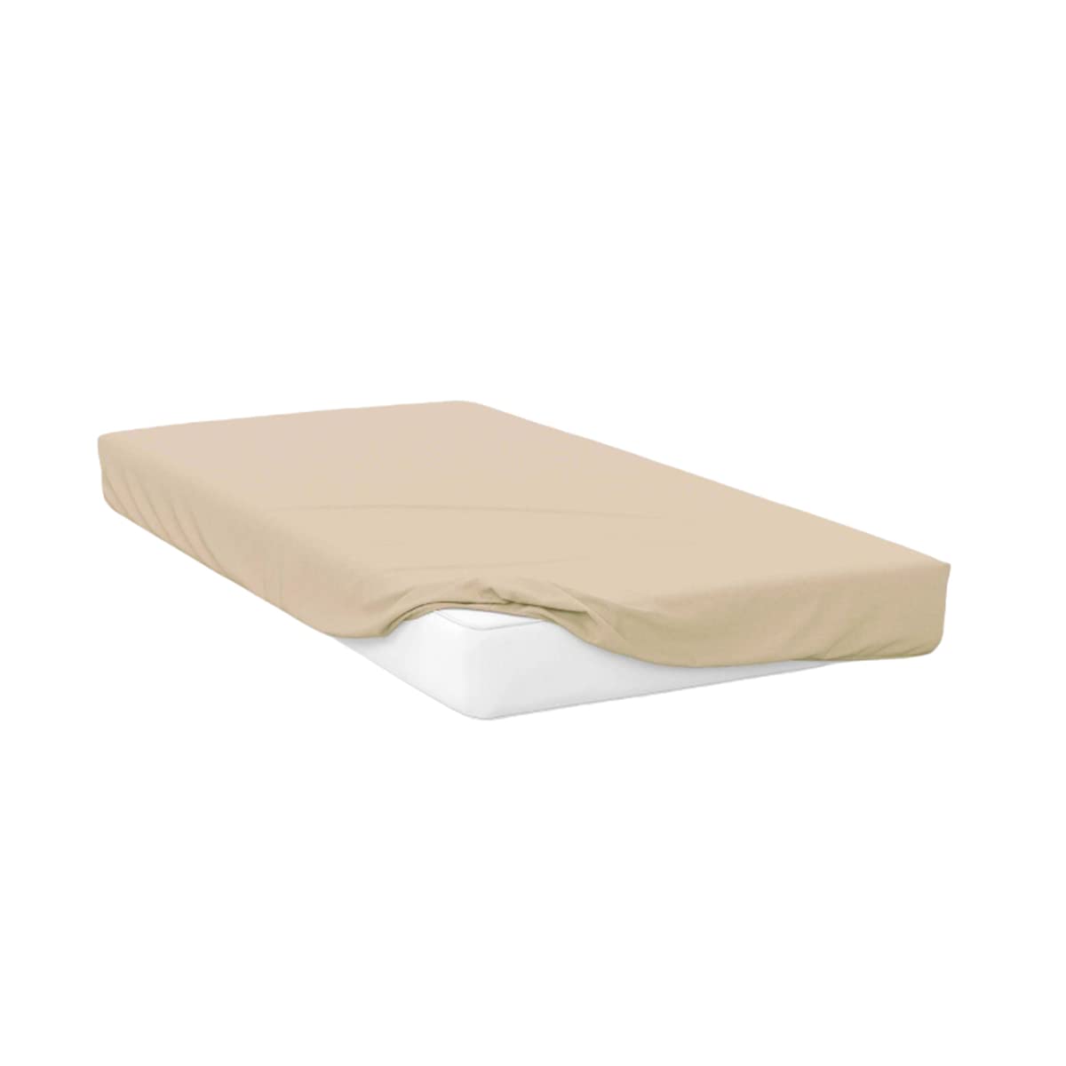 Belledorm 400 Thread Count Egyptian Cotton Extra Deep Fitted Sheet - Twin Size, Duck Egg Blue - Luxury Bedding for Hotels, Dorms & Guest Rooms