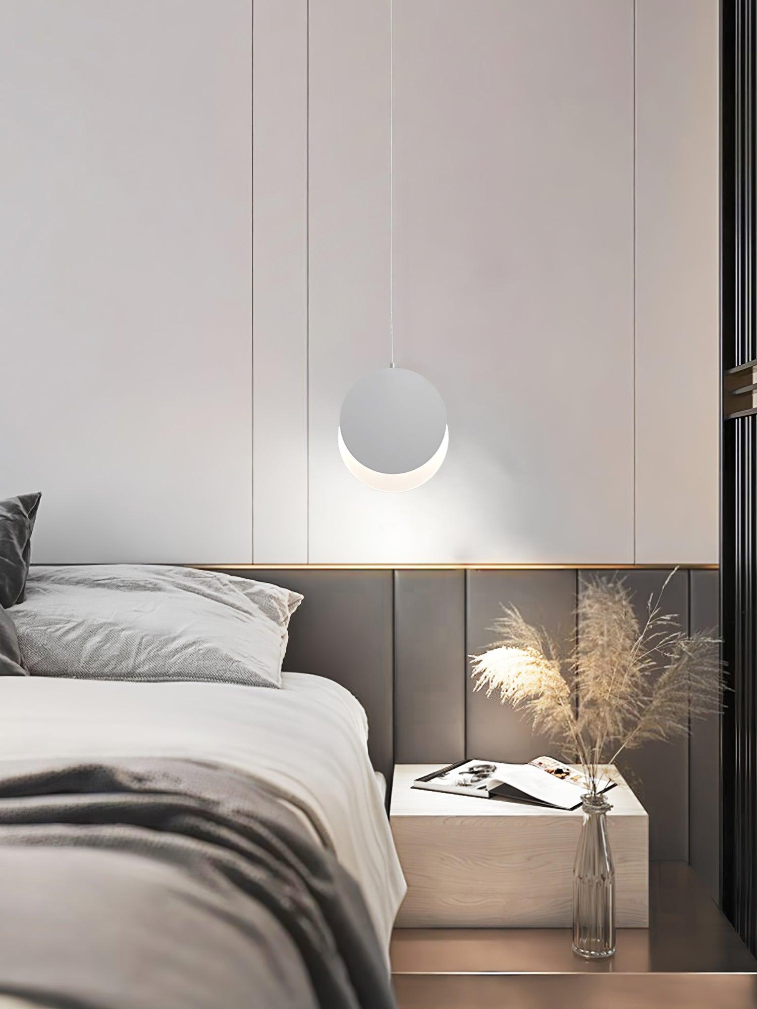 Lunar Eclipse Pendant Light - Modern Celestial Inspired Hanging Chandelier for Dining Room, Bedroom & Living Room Decor