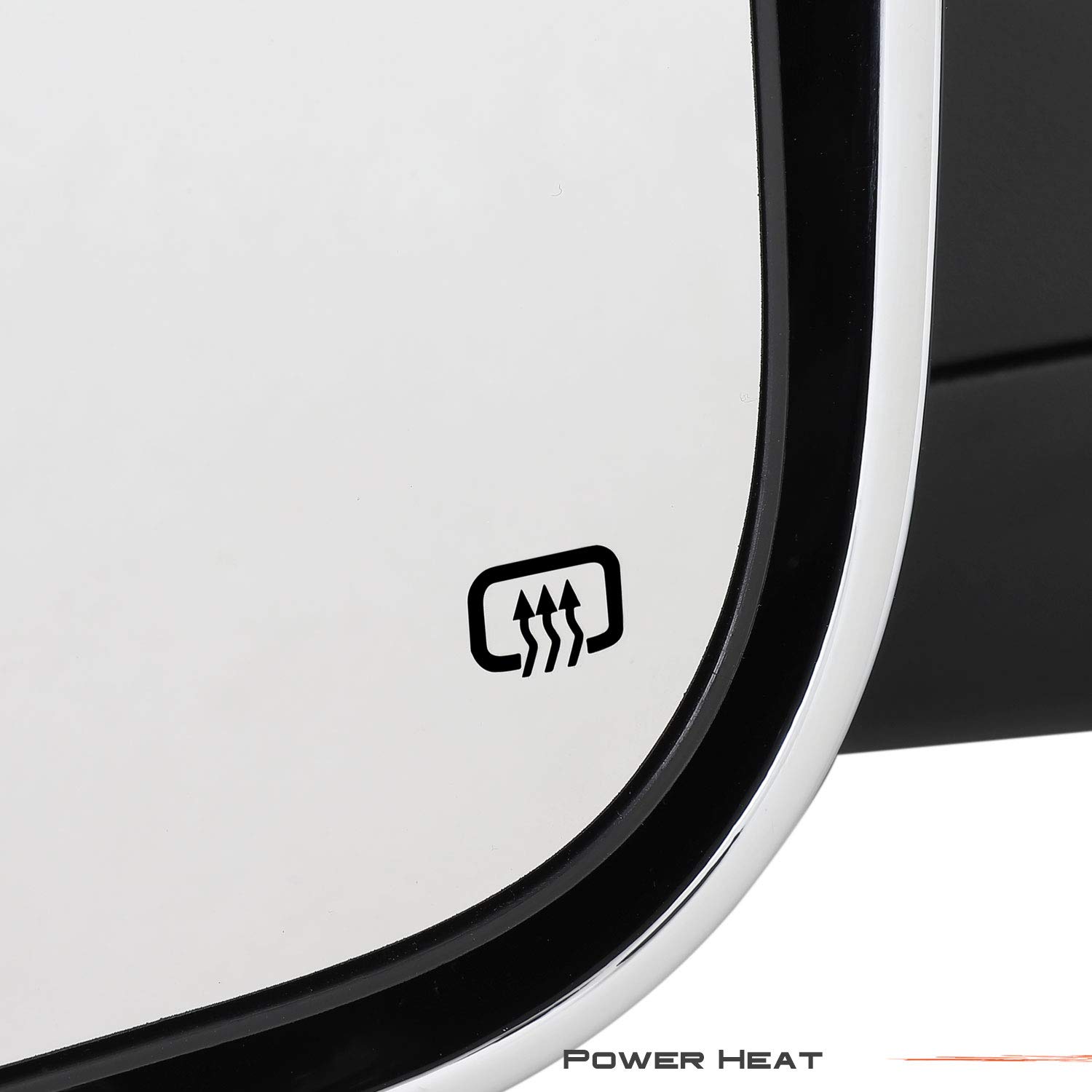 AKKON Power Folding Towing Mirrors for 2009-2018 Dodge Ram with Temperature Sensor, Heated Glass, Turn Signal & LED Lights - Chrome Finish | Perfect for Heavy-Duty Towing, RV Hauling & Enhanced Nighttime Visibility