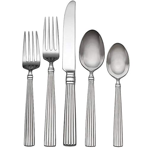 Reed & Barton Crescendo 65-Piece Stainless Steel Flatware Set - Elegant Dining Silverware for Everyday Use & Formal Occasions - Perfect for Dinner Parties, Weddings & Home Entertaining