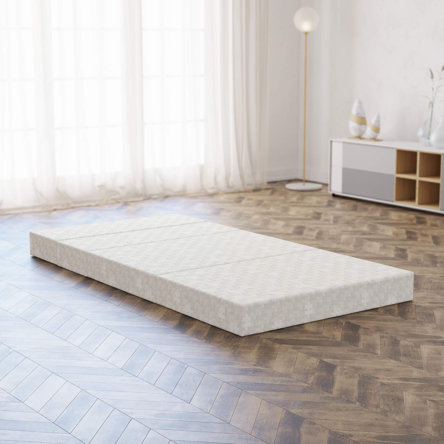 Ambesonne Grey Foldable Mattress - 74.8