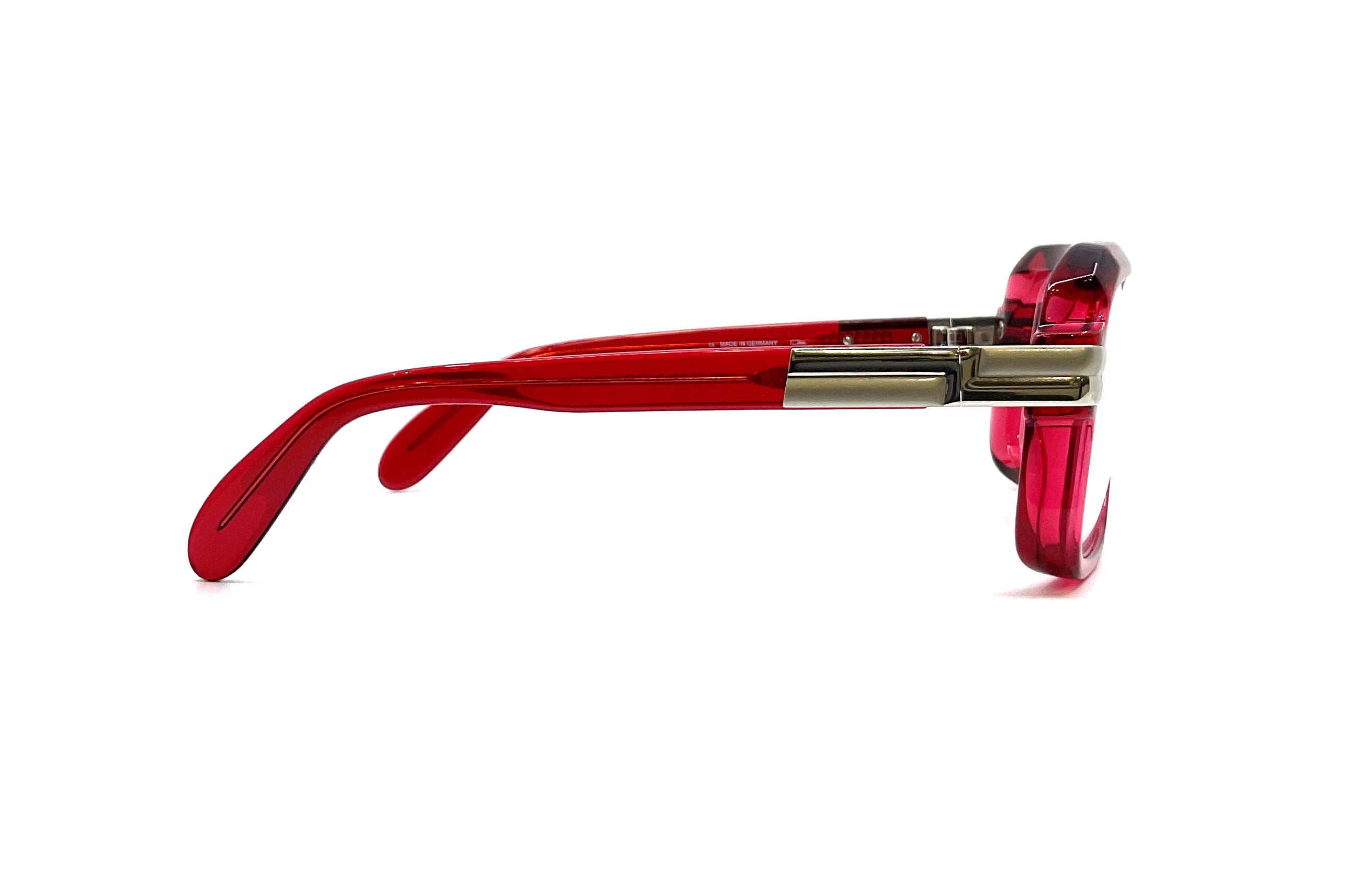 Cazal 607 Sunglasses - Classic Retro Aviator Style with UV Protection (Red) - Perfect for Driving, Travel & Outdoor Activities
