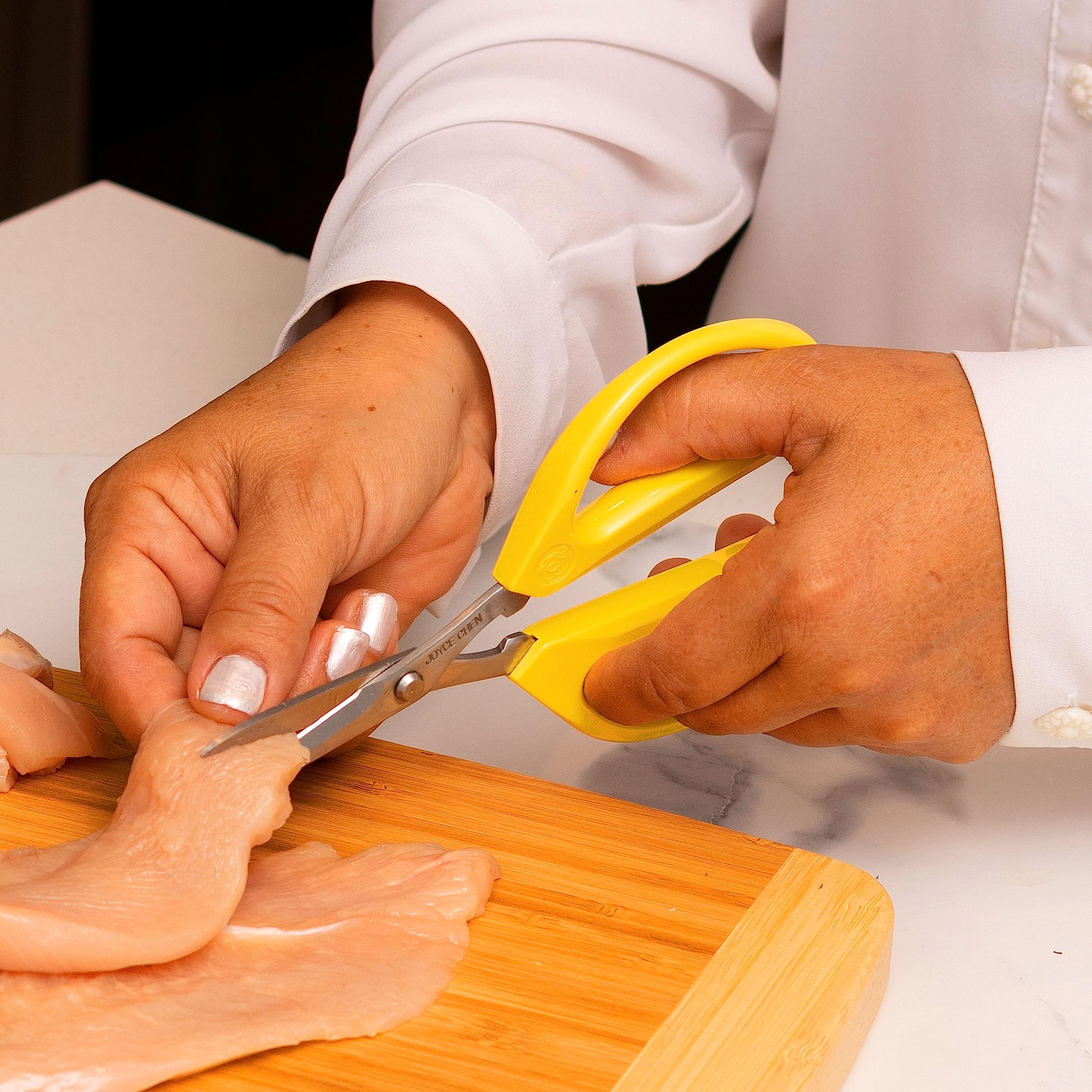 Joyce Chen Kitchen Scissors - All Purpose Shears with Comfort Grip for Cooking & Crafting