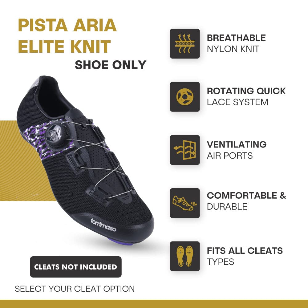 Tommaso Pista Women's Indoor Cycling Shoes - Peloton & Spin Bike Compatible - Delta & SPD Cleat Ready - Comfortable & Lightweight for Indoor Cycling Classes & Workouts