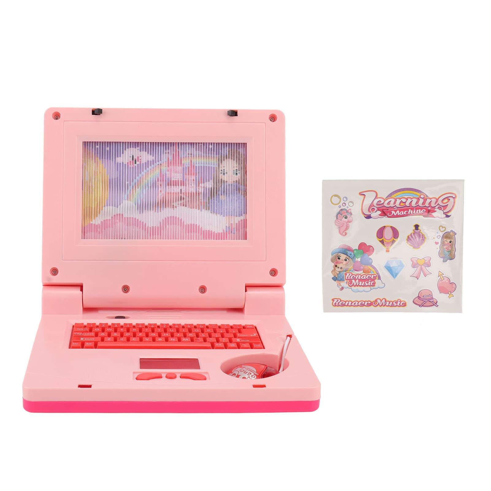 Kids' Purple Learning Laptop - Interactive Educational Computer with Retractable Mouse for Home & Classroom Learning