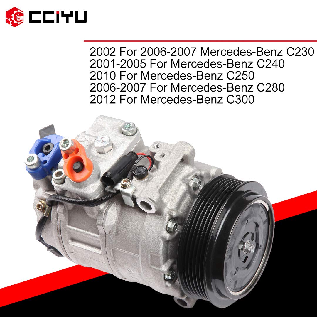 2006-2007 Mercedes-Benz C230 AC Compressor & Clutch Kit - High Performance Air Conditioner Replacement Part - Perfect for Summer Cooling & Auto AC Repair