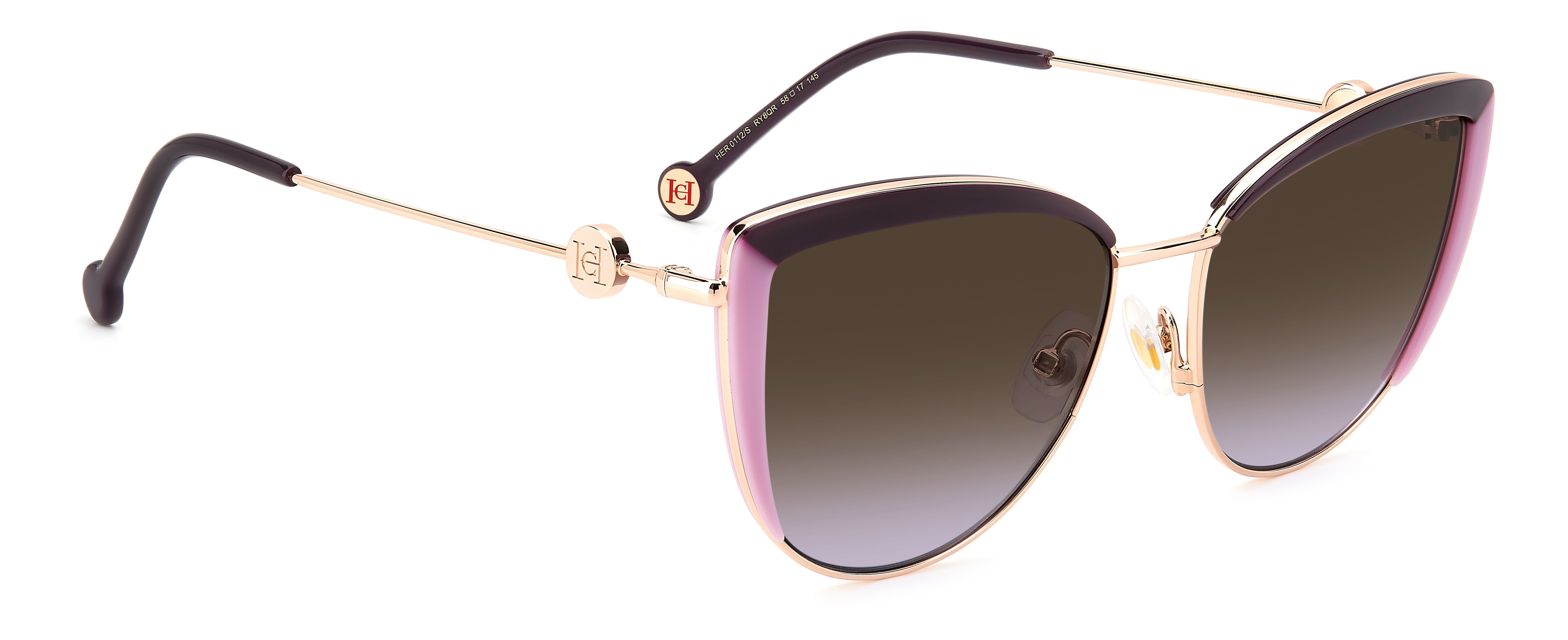 Carolina Herrera HER 0112/S Women's Luxury Sunglasses - UV Protection & Polarized Lenses for Driving, Beach & Outdoor Activities