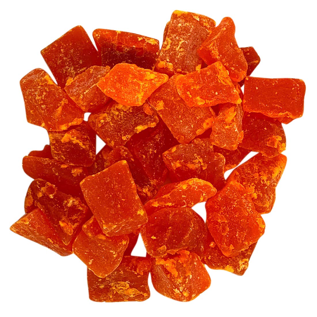 Needzo Fresh Diced Dried Papaya Chunks - 3 Pack (8oz Each) | Healthy Natural Snacks for Adults & Kids | Perfect for Lunchboxes, Hiking & On-the-Go Snacking