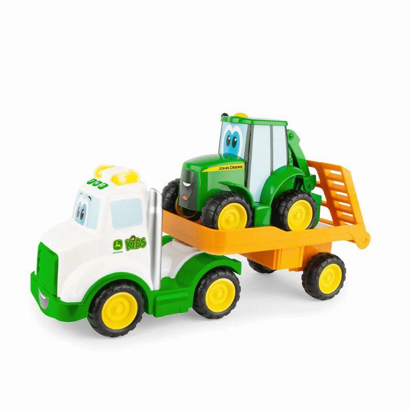 John Deere Farmin' Friends Toy Hauling Set - Tractor & Farm Animal Playset for Kids | Pretend Play, Educational Toys for Toddlers | Great for Indoor & Outdoor Farm-Themed Playtime