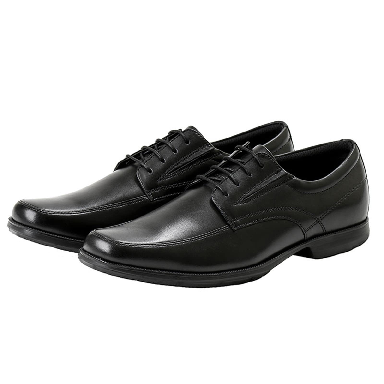 Stylish Men's Retro Leather Casual Shoes - Waterproof Business Lace-Up Oxfords for Men - Comfortable Square Toe Low-Top Dress Shoes for Office & Daily Wear