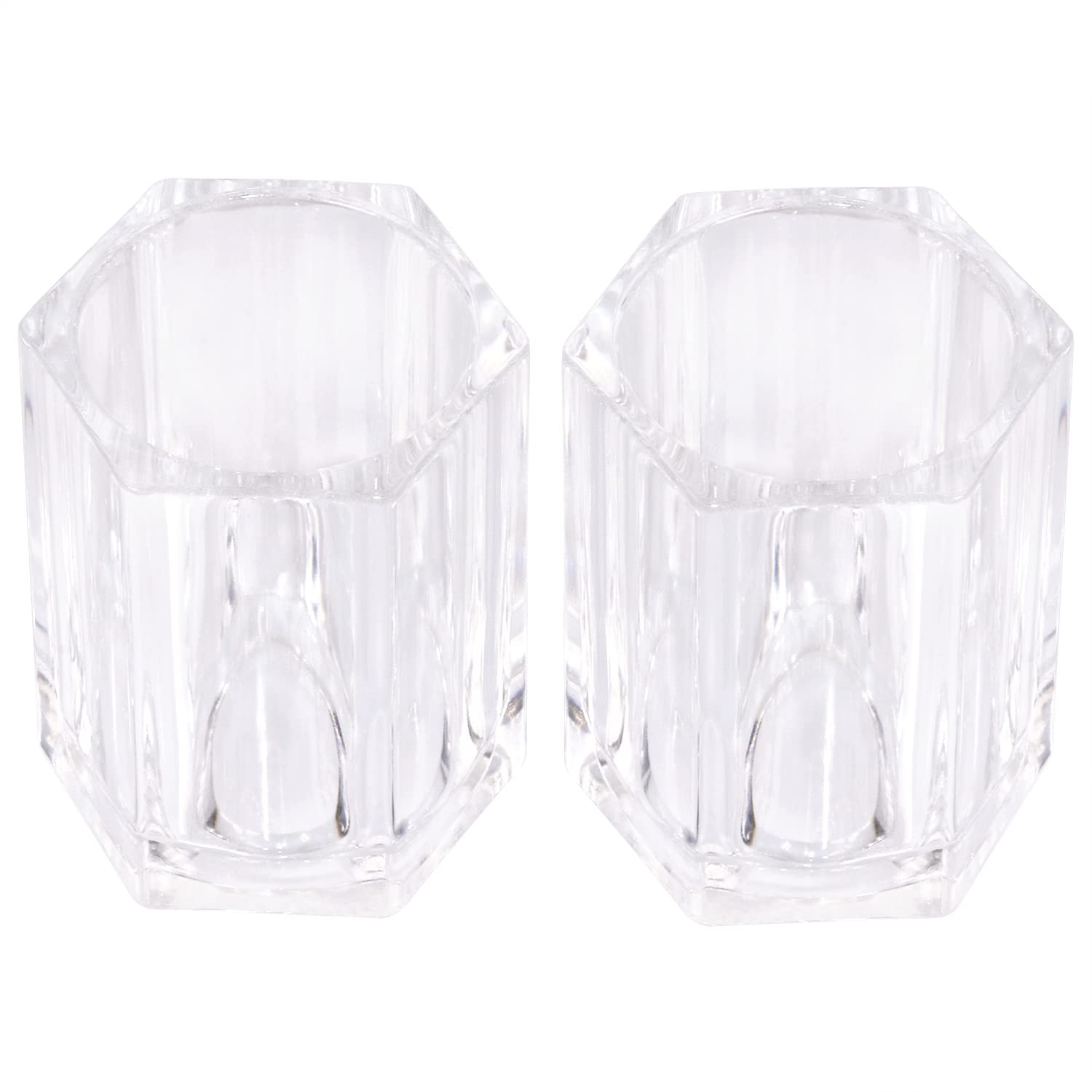 ONLYKXY 2-Pack Clear Acrylic Toothpick Holders - Elegant Kitchen Storage Organizer for Home & Restaurant Use | Portable Toothpick Box with Modern Design (Rhombus Shape) | Perfect for Dining Tables, Countertops, and Party Settings