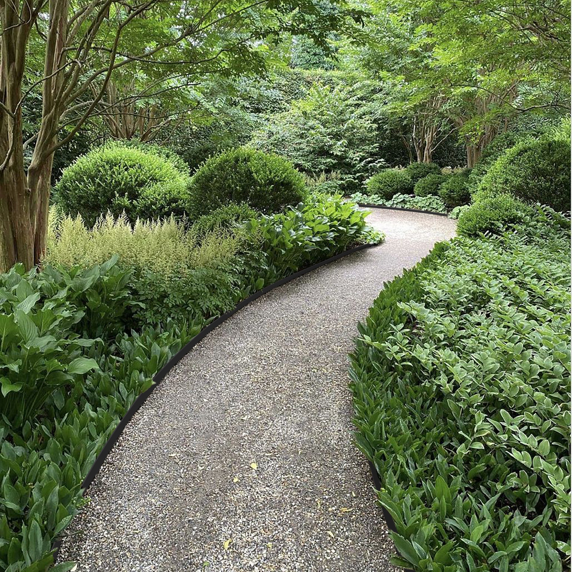 2 Pack Heavy Duty Corten Steel Landscape Edging - Durable Waterproof Garden Borders for Flower Beds, Walkways & Driveways | Rust-Resistant Outdoor Yard Edging