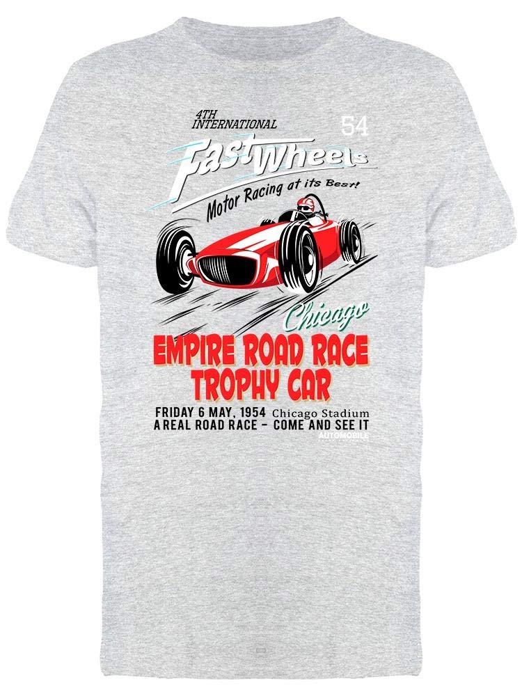 Vintage Race Car T-Shirt for Men - Fast Wheels Graphic Tee - Comfortable Cotton Shirt for Casual Wear, Street Style & Car Enthusiasts