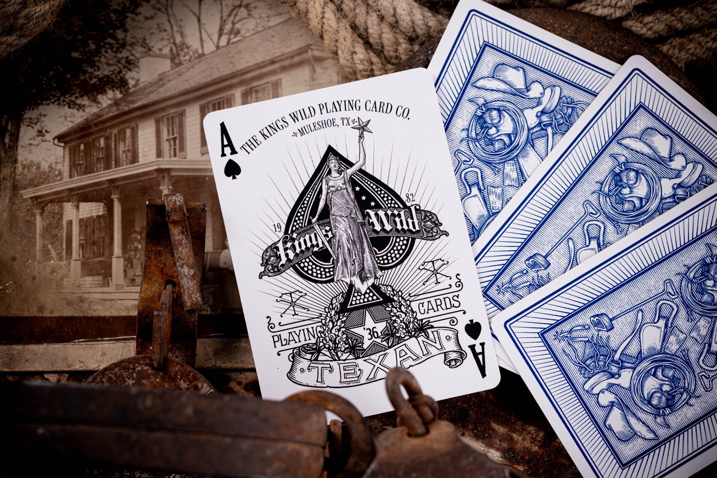 Premium TEXAN '36 Luxury Playing Cards - Elegant Deck for Poker, Blackjack, and Casino Games - Perfect for Game Nights, Gifts, and Collectors